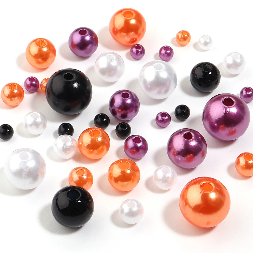 Halloween ABS Pearl Spacer Beads 4–12mm | DIY Jewelry Making Jewelry Spacer Beads PLUSH