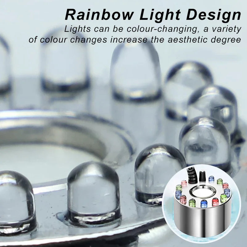 Mini LED Fog Machine Water Fountain Mister – Party Decor LED Fog Machine PLUSH
