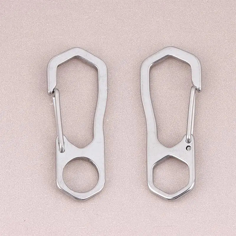 Stainless Steel Carabiner Snap Hooks & Keychain Clips 2/5 Pack Carabiner Snap Hooks PLUSH