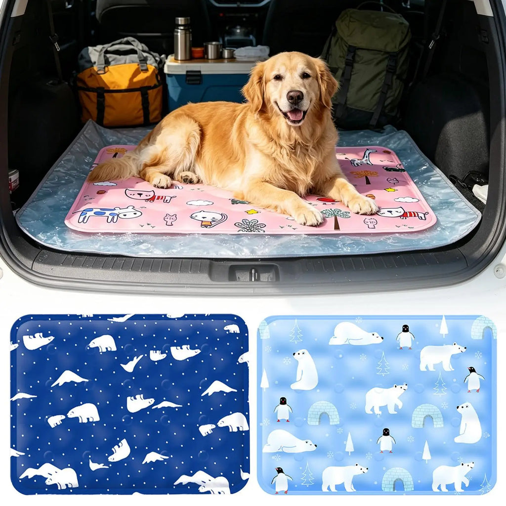 Pet Cooling Mat for Dogs & Cats – Summer Gel Cooling Pad Pet Cooling Mat PLUSH