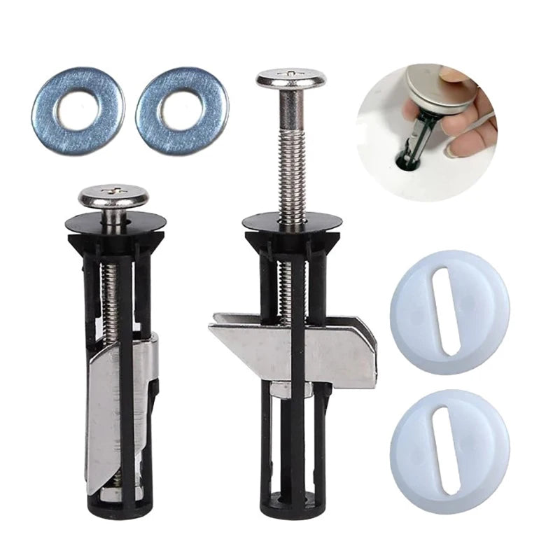 Universal Toilet Seat Fastener Bolt Kit – Replacement Screws Toilet Seat Hardware PLUSH A1