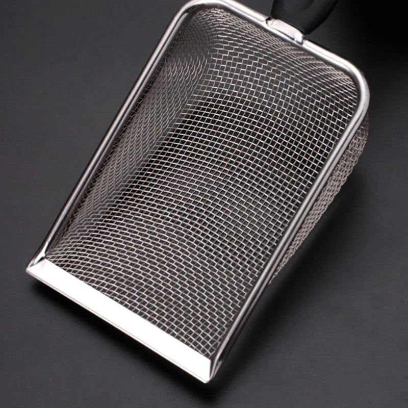 Stainless Steel Reptile & Cat Litter Mesh Scoop Shovel Reptile Litter Scoop PLUSH