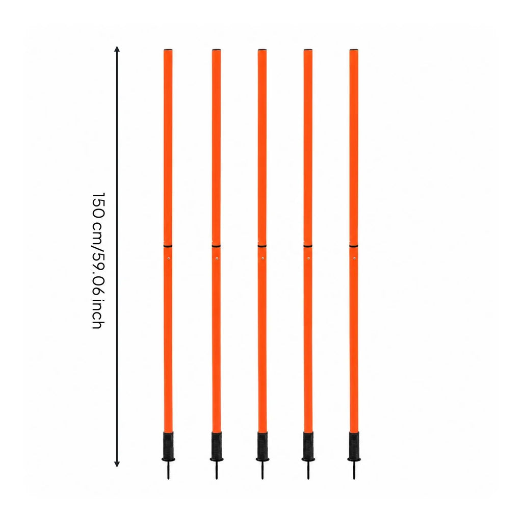 Training Flag Pole 1.5m Quick-Assembly with Connector Joint Sports Training Pole PLUSH