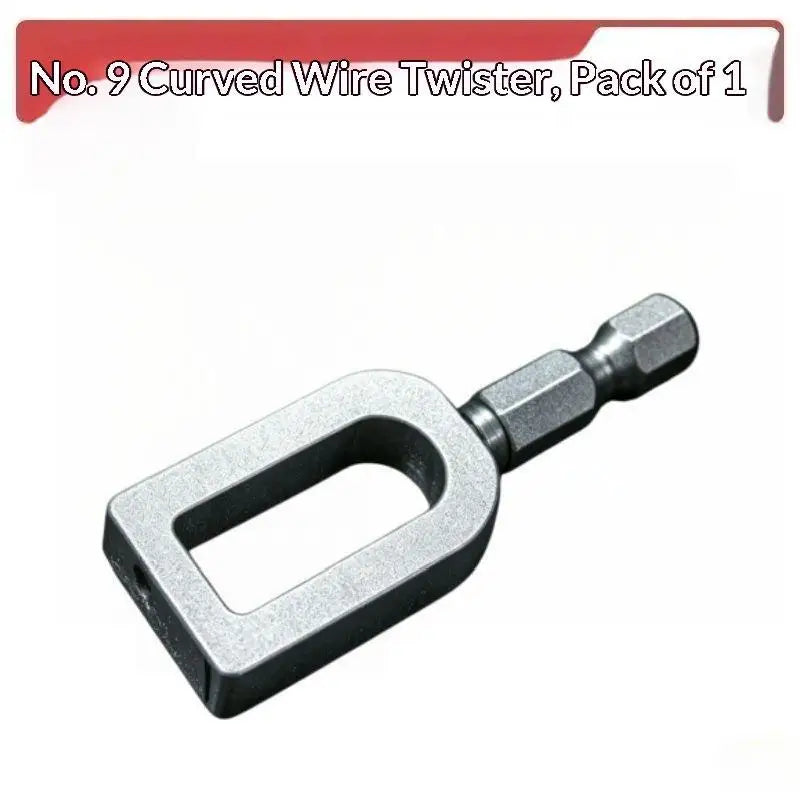 Wire Twisting Tool 1/4" Hex Shank – Alloy Wire Knotter Bit Wire Twisting Bit PLUSH B