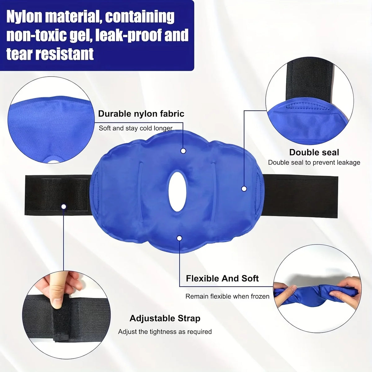 Reusable Thermal Patch – Cold & Heat Wrap for Knees & Joints Hot Cold Therapy Wrap PLUSH