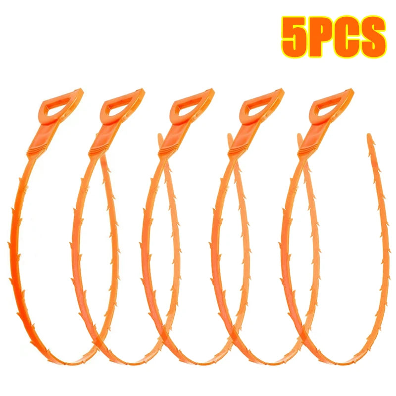 Drain Hair Catcher & Sewer Dredging Tool – 2/5/10pcs Drain Dredging Tool PLUSH 5PCS