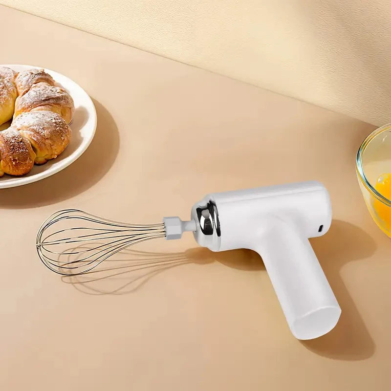 Portable USB Rechargeable Wireless Handheld Electric Mixer Handheld Electric Mixer PLUSH