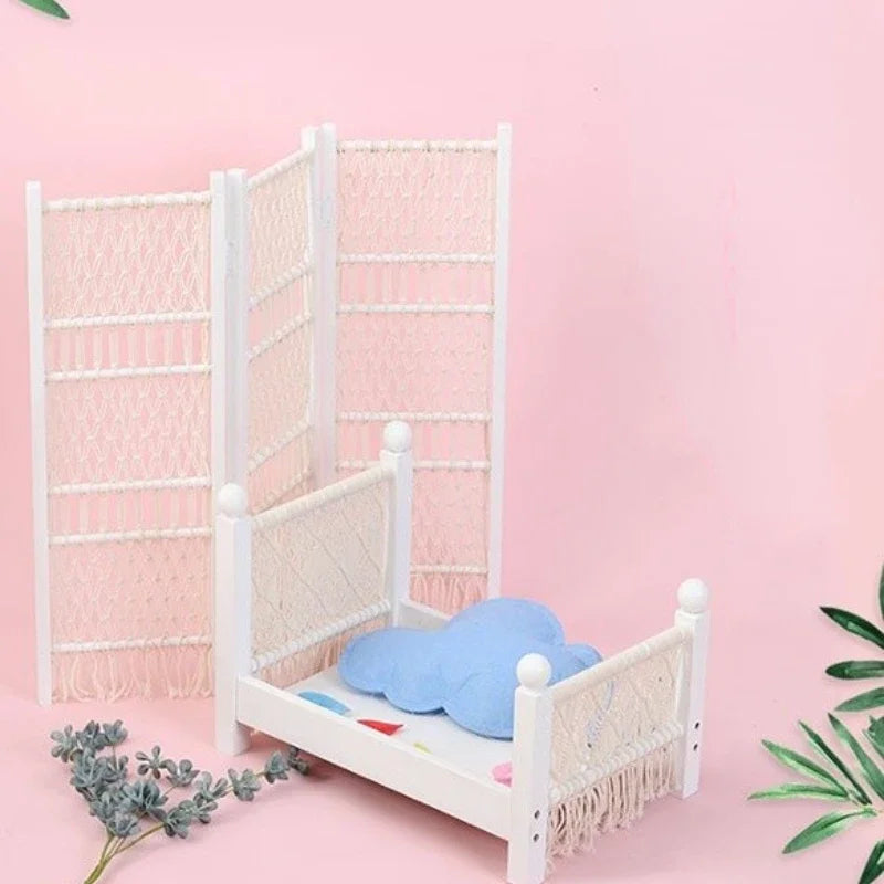 Handmade Newborn Photography Posing Bed | Pine & Cotton Prop Newborn Photography Prop PLUSH
