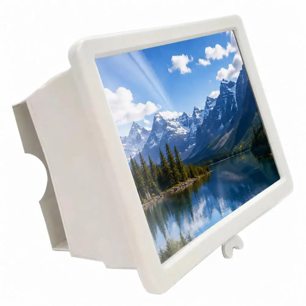 HD Phone Screen Magnifier – 3–4x Enlarger for Movies Phone Screen Magnifier PLUSH White
