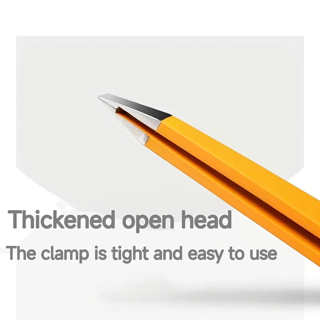 Ouriner Stainless Steel Slant Tip Precision Eyebrow Tweezers Precision Tweezers PLUSH