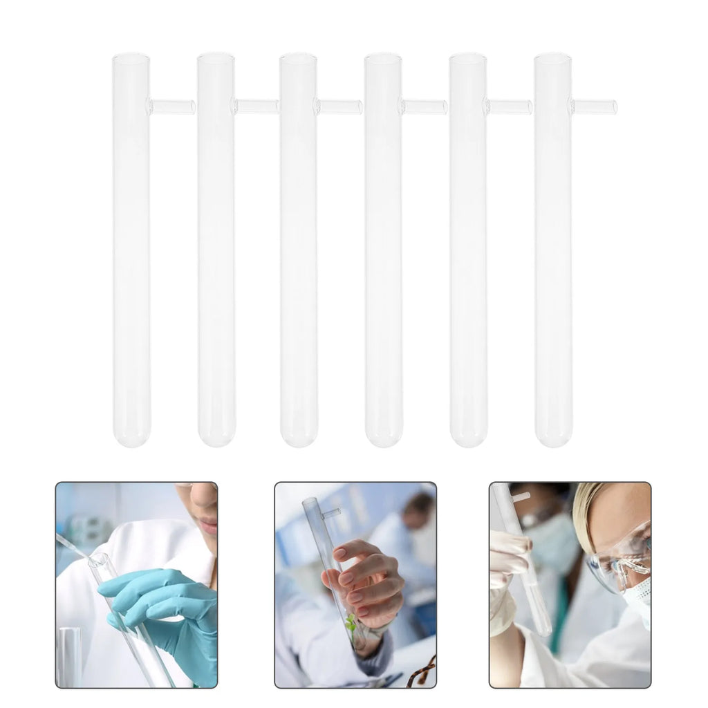 6-Pack Borosilicate Glass Side Arm Test Tubes – Lab Supply Glass Lab Test Tubes PLUSH Default Title