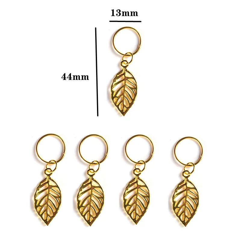 Alloy Shell Dreadlock Beads Hair Cuffs Rings & Clips – 5-10pcs Dreadlock Hair Beads PLUSH 5 pcs NO.47