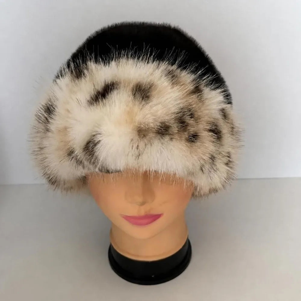 Windproof Faux Fur Bucket Hat – Warm Ear Cover Winter Cap Faux Fur Bucket Hat PLUSH