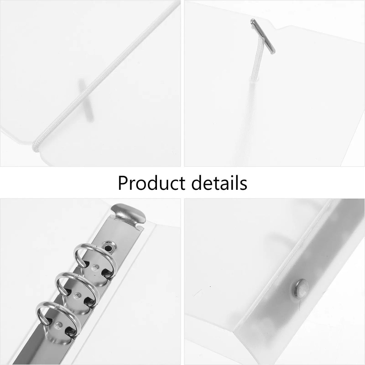 2-Pack A5 Clear Binder Organizer – Portable Document Folder Document Binder Folder PLUSH