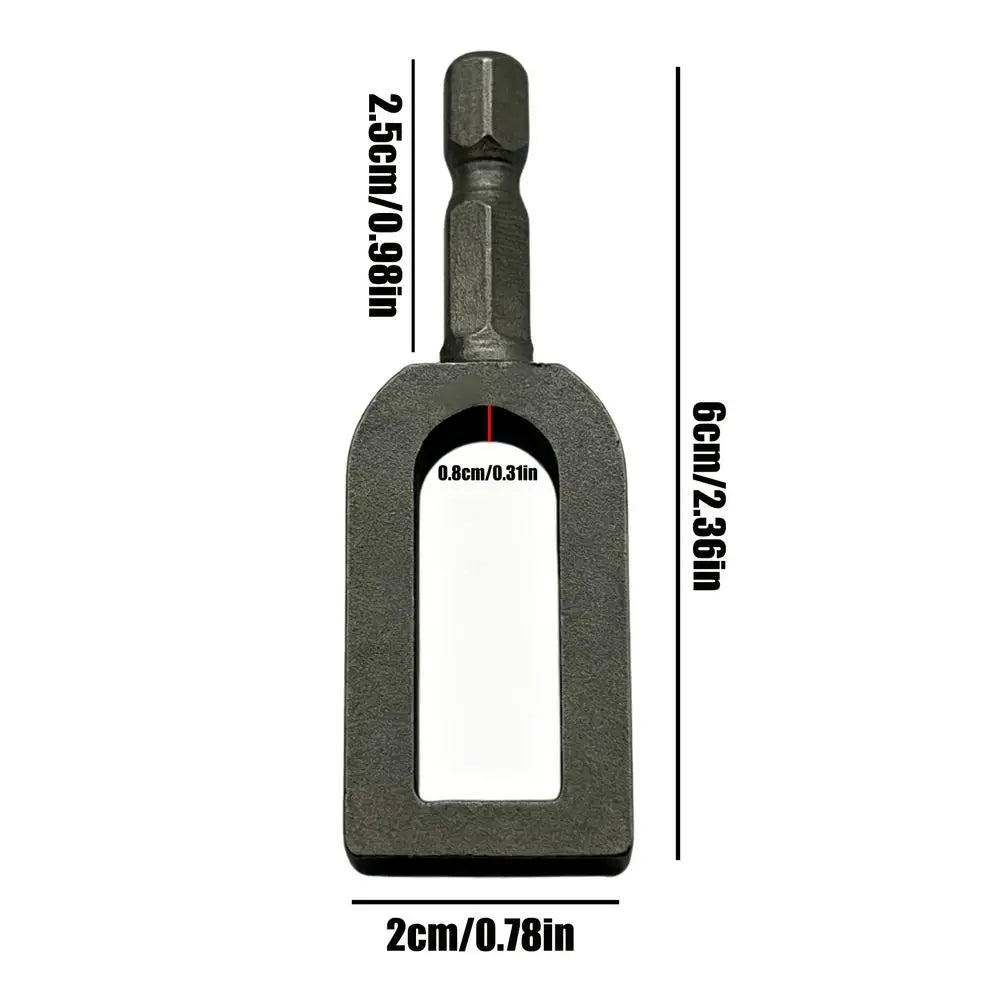 Hex Shank Wire Twister Drill Attachment – Carbon Steel Bit Drill Bit Accessory PLUSH 9 curved thread