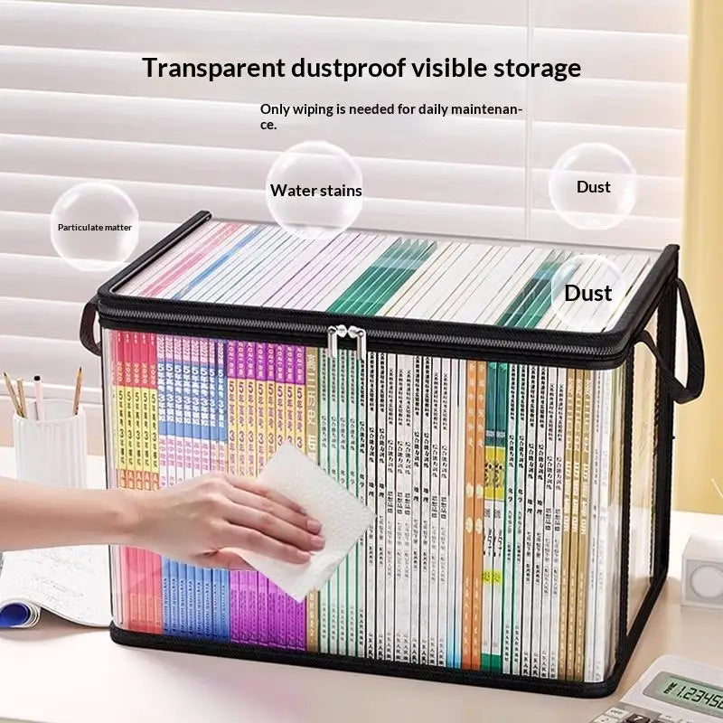 Clear PVC Organizer Box Flip Lid – Multi-Purpose Storage PVC Storage Box PLUSH
