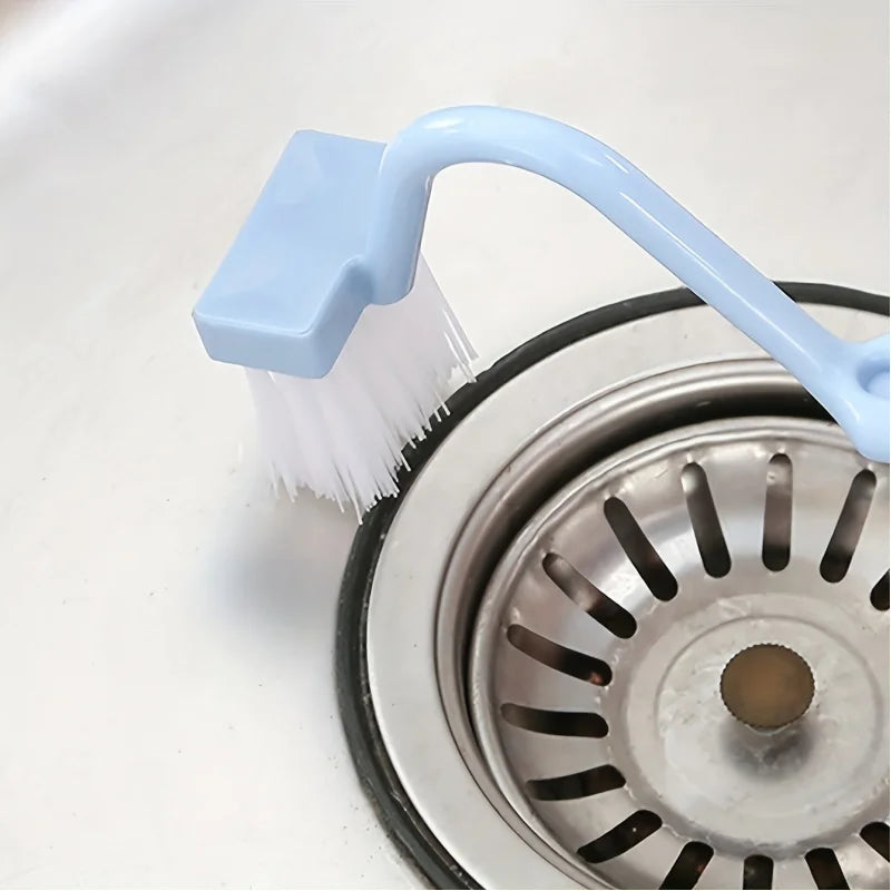 Blue V-Shaped Toilet Brush | S-Arc Design Deep Clean Toilet Cleaning Brush PLUSH