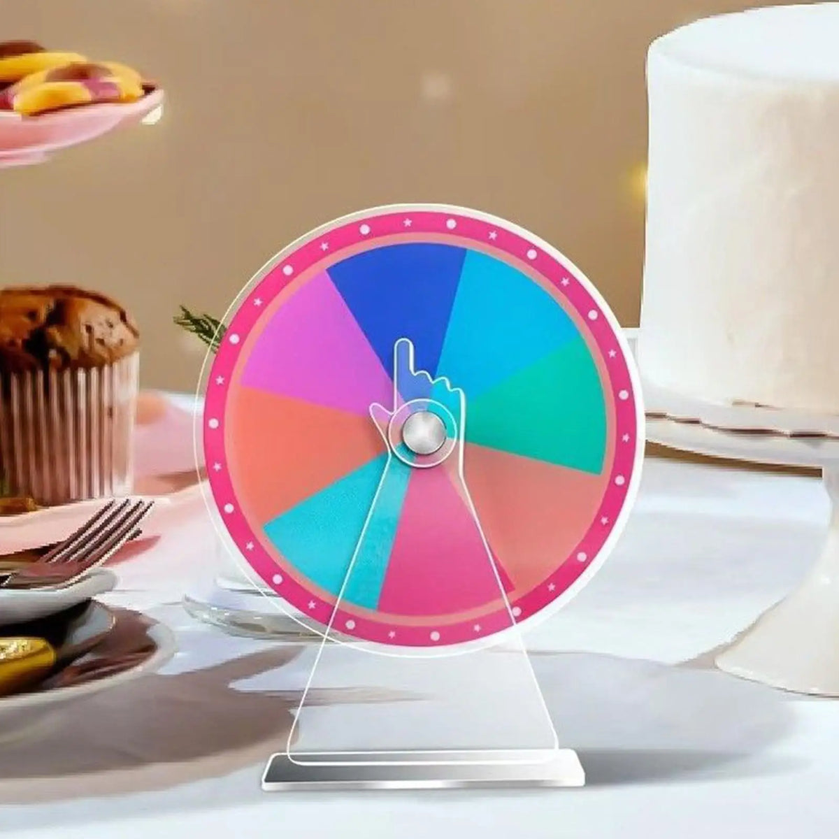 DIY Prize Spin Wheel – Erasable Tabletop Roulette Spinner Prize Spin Wheel PLUSH