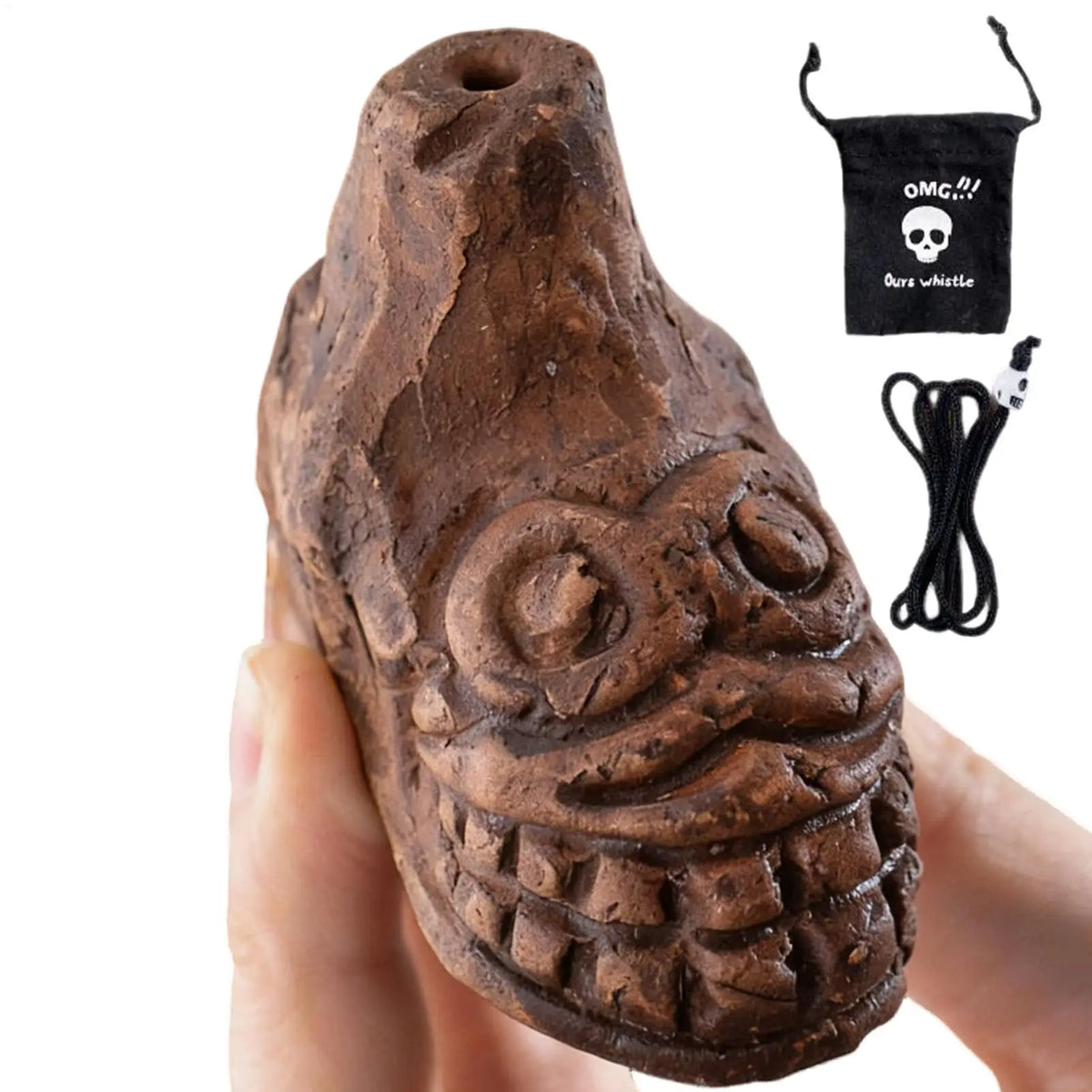 Aztec Death Whistle – 125dB Skull Pottery Scream Whistle Novelty Skull Whistle PLUSH