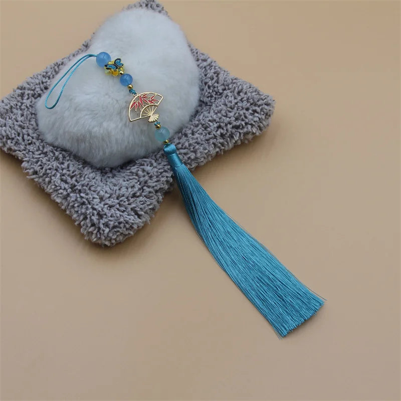 Hanfu Tassel Decoration – Antique Fan Cheongsam Trim | 30cm Garment Tassel Trim PLUSH style 10