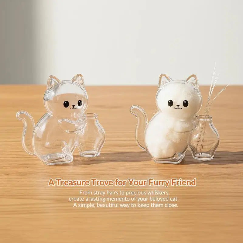 Cat Hair Keepsake Capsule Fridge Magnet – Pet Fur Collector Pet Keepsake Magnet PLUSH