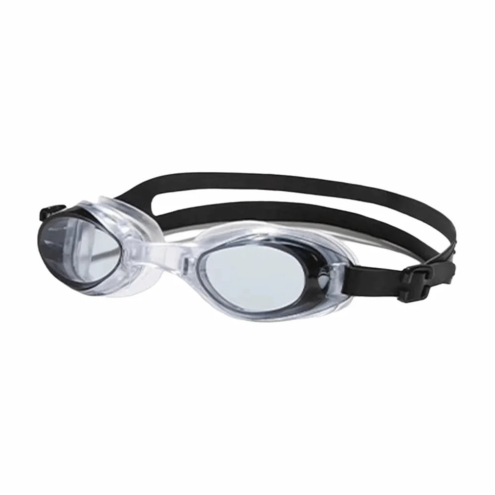 Silicone Swimming Goggles Wide View Anti-UV + Storage Box Swim Goggles PLUSH Black