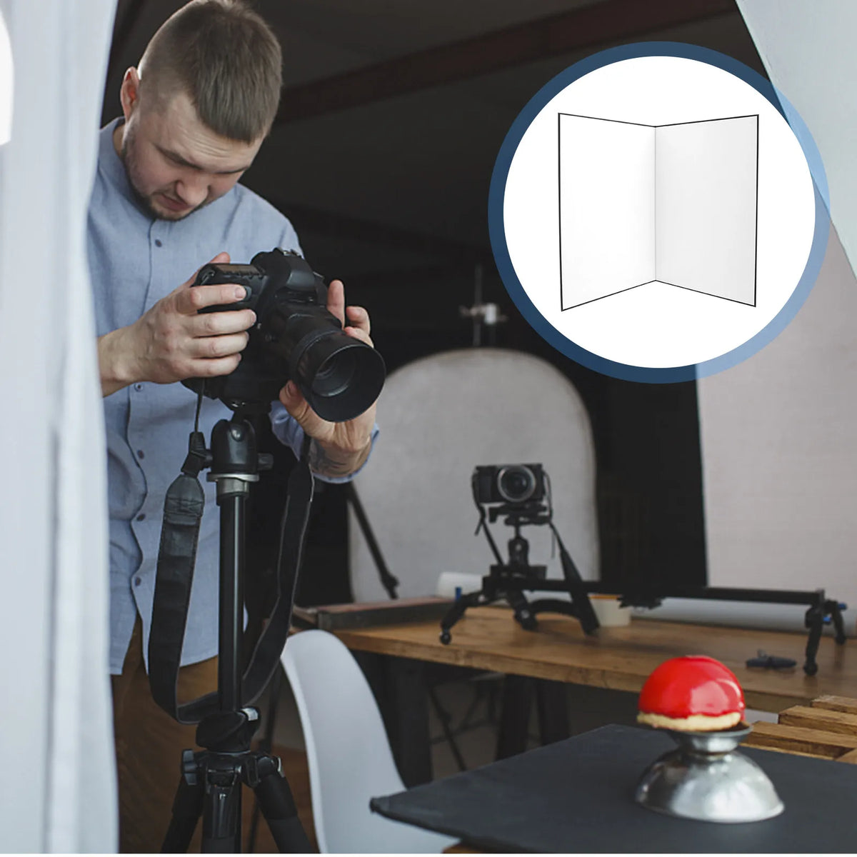 A4 Foldable Photography Reflector Board – White, Silver & Black Photography Reflector Board PLUSH