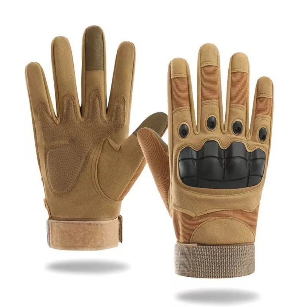 Goatskin Leather Fingerless Motorcycle Gloves – Vintage Racing Fingerless Riding Gloves PLUSH Khaki-L