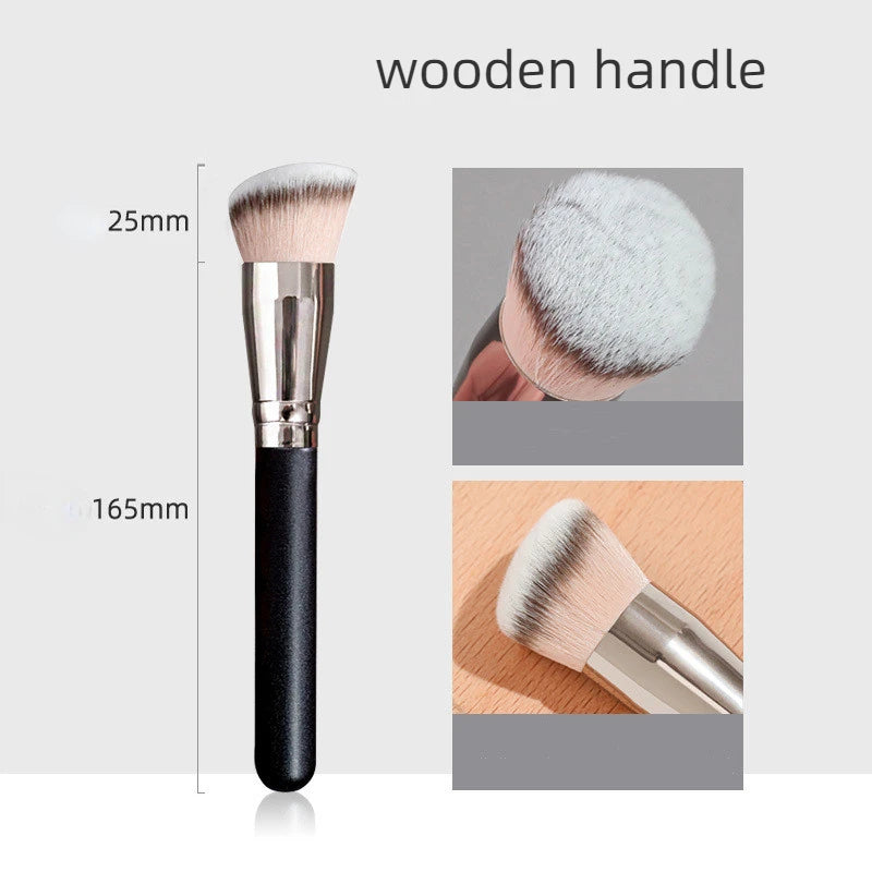 Angled Foundation & Concealer Brush – Synthetic Contour Tool Makeup Brush PLUSH 170Foundation Brush