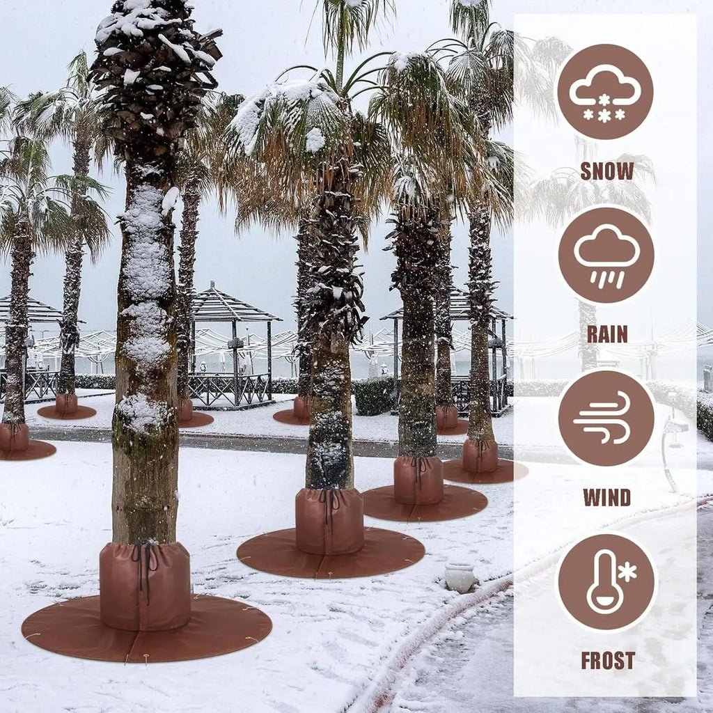 Winter Tree Root Protection Bag | Thermal Plant Cover Drawstring Plant Root Cover PLUSH