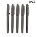 KOQZM Silver Gray Fountain Pen – Iridium 0.5mm Medium Nib Fountain Pen PLUSH 5PCS