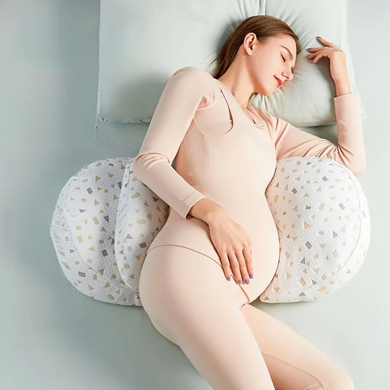 U-Shaped Full Body Pillow – Adjustable Pregnancy Support Cushion Body Support Pillow PLUSH