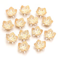 100pcs Metal Flower End Cap Spacer Beads for DIY Jewelry Jewelry Findings PLUSH kc gold