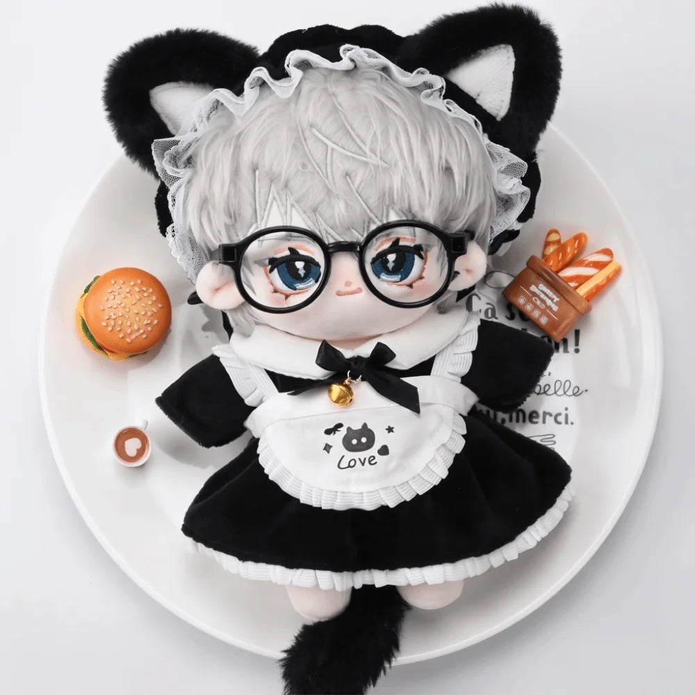 Cat Maid Doll Outfit Set – Mini Dress for 10/20cm Dolls Doll Outfit Set PLUSH