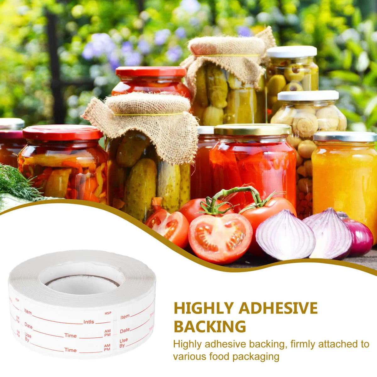Removable Food Date Labels – Freezer & Pantry Sticker Roll Kitchen Organization Labels PLUSH