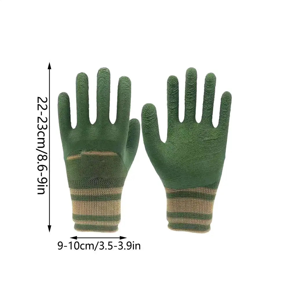 Waterproof Thorn-Proof Gardening Gloves – Non-Slip Garden Work Gardening Gloves PLUSH Green