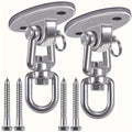 2pcs Ceiling Swing Mount Hangers Free Swivel Hooks Indoor Outdoor Swing Mount Hangers PLUSH 2pcs