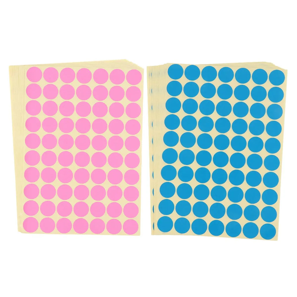 Colorful Round Dot Stickers 30 Sheets – Removable Color Labels Color Coding Stickers PLUSH Default Title