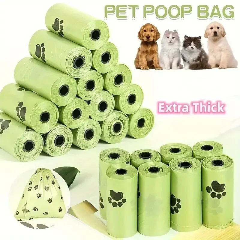 Dog Poop Bags Large Pet Waste Bags 15/Roll – Refill Rolls Pet Waste Bags PLUSH