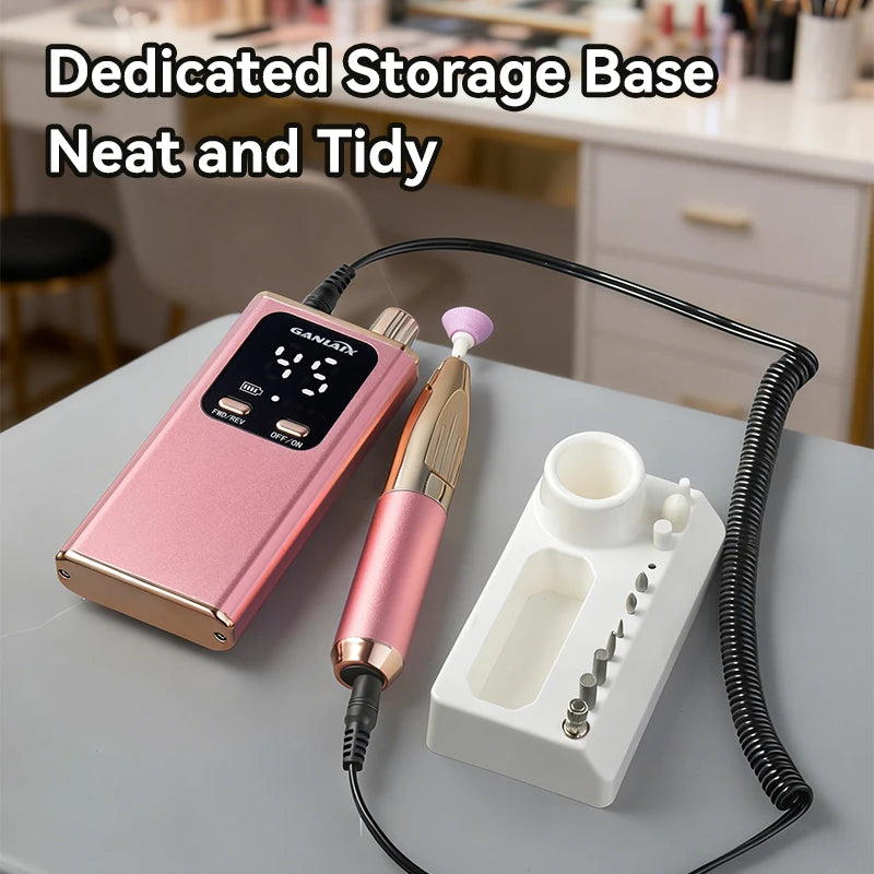Rechargeable Electric Nail Drill – Gel & Acrylic Grinder Electric Nail Drill PLUSH