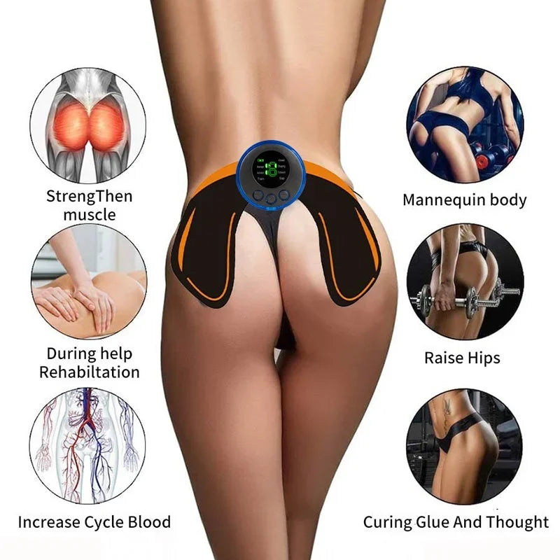 Wireless EMS Muscle Stimulator – Hip & Ab Toning Massager EMS Muscle Stimulator PLUSH