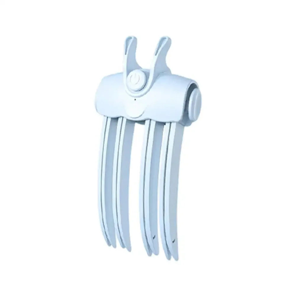Electric Heated Root Volumizing Clip – Rechargeable Hair Styler Heated Hair Styling Clip PLUSH Blue