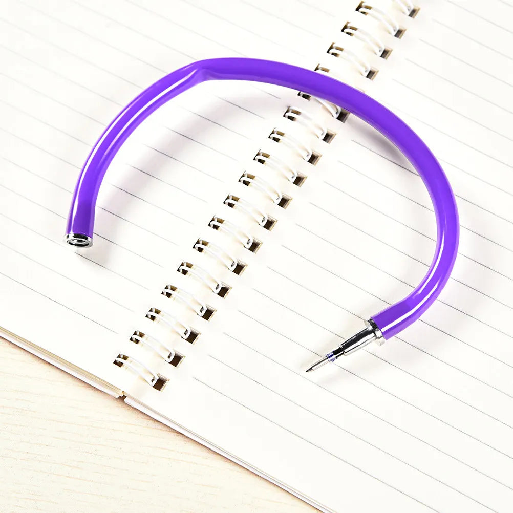 10pcs Bracelet Ballpoint Pens – Candy Color Bendable Wristband Pens Novelty Ballpoint Pens PLUSH