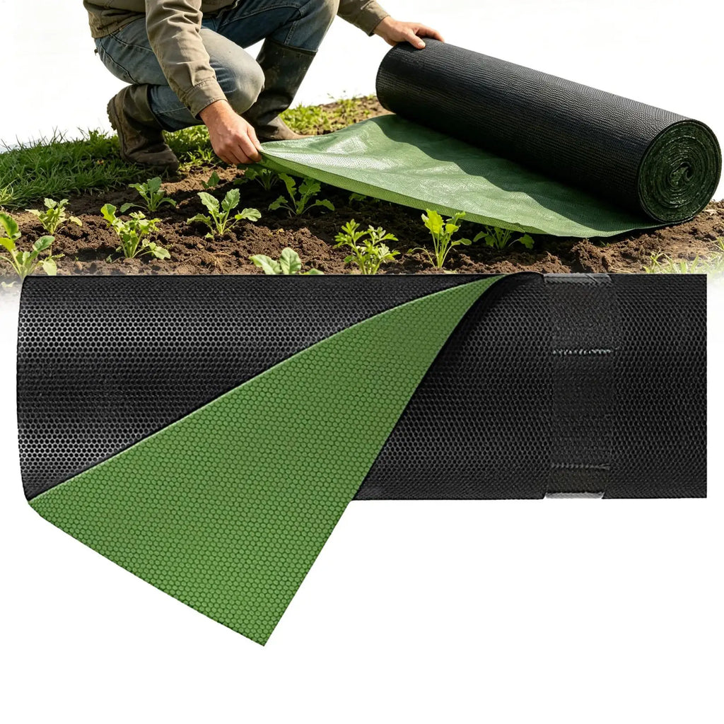 Weed Barrier Landscape Fabric 0.8Mx15M Garden Ground Cover Mat Weed Barrier Fabric PLUSH