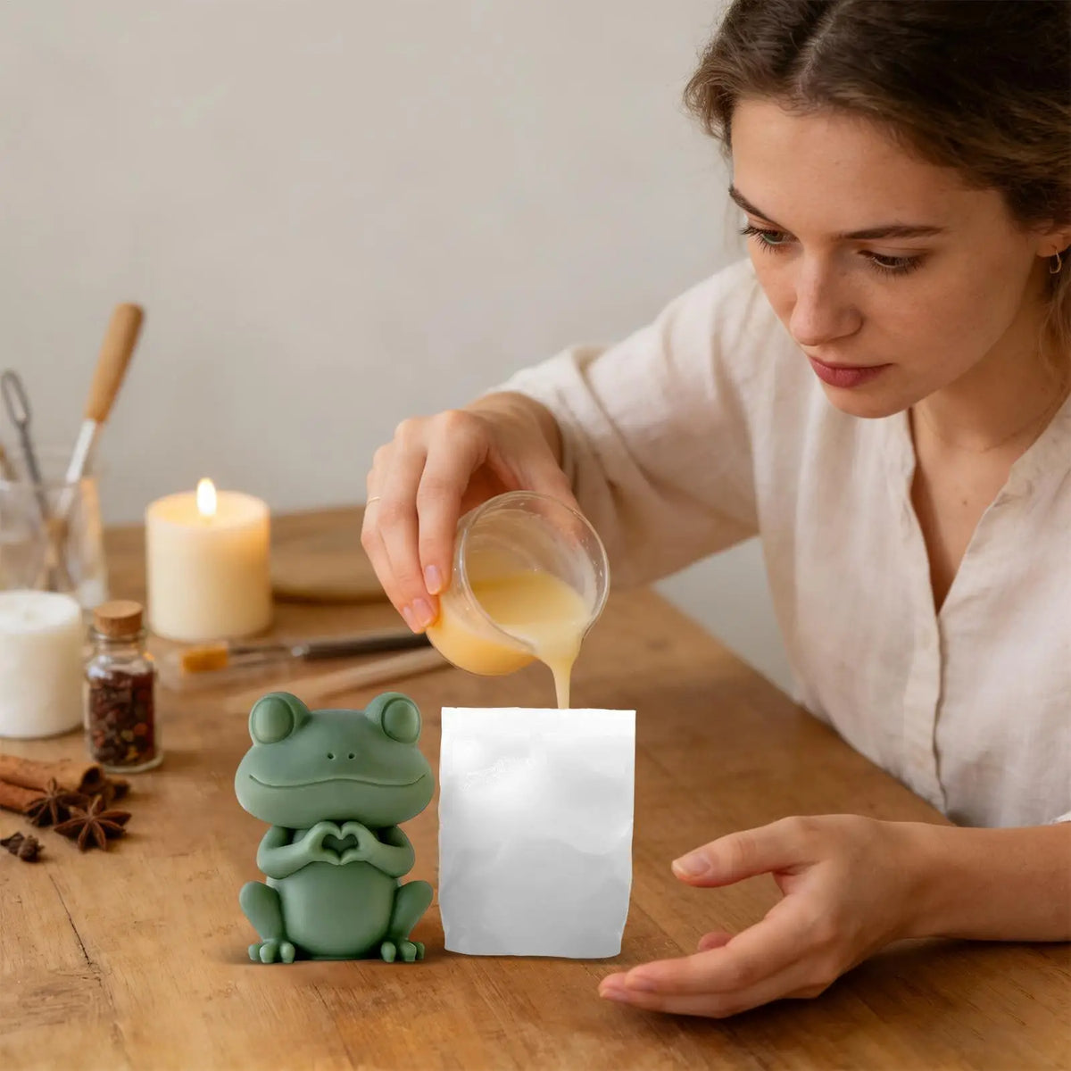 Animal Silicone Candle Molds – Dog, Frog & Turtle DIY Crafts Silicone Candle Mold PLUSH