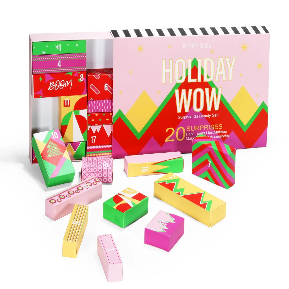 POPFEEL 20-Piece Surprise Gift Box Makeup Set for Girls Makeup Gift Set PLUSH