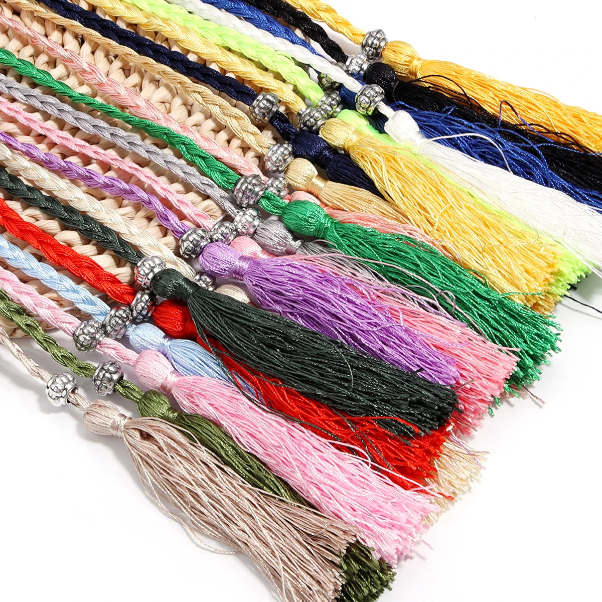 168cm Colorful Braided Tassel Belt – DIY Woven Rope Waist Belt Braided Tassel Belt PLUSH