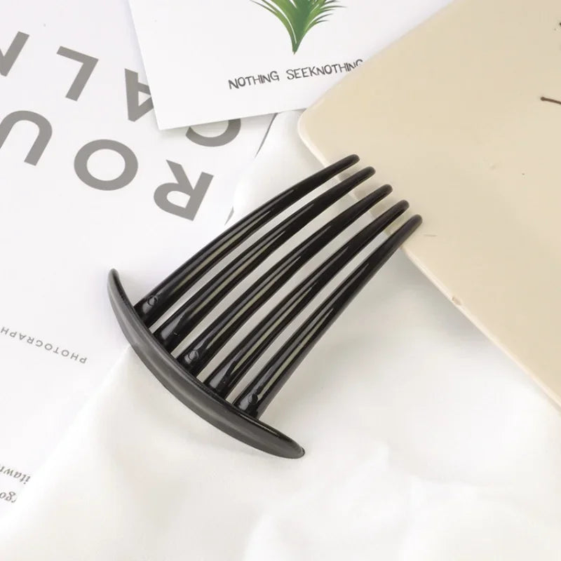 5/7 Teeth Vintage Magic Hair Comb Clip – Korean Style Black Hair Comb Clip PLUSH 5 teeth
