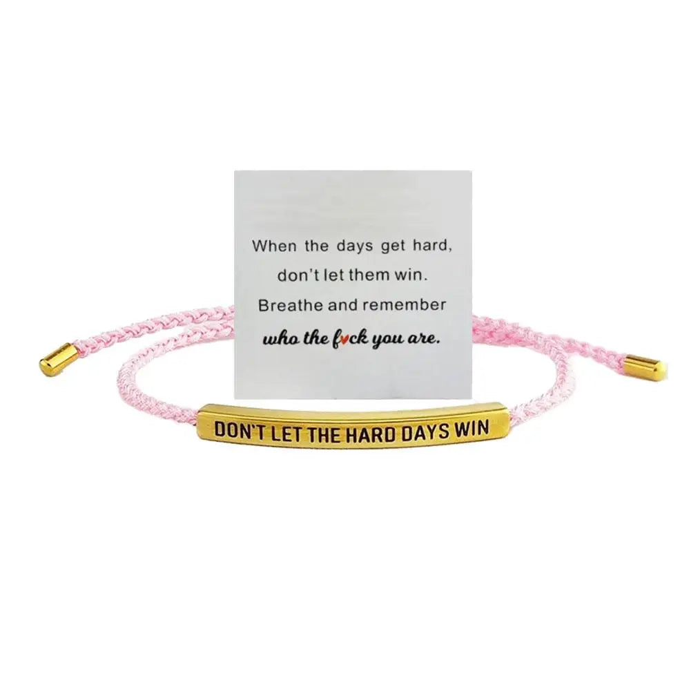 Engraved Titanium Steel Adjustable Hand-Woven Bracelet Woven Engraved Bracelet PLUSH B