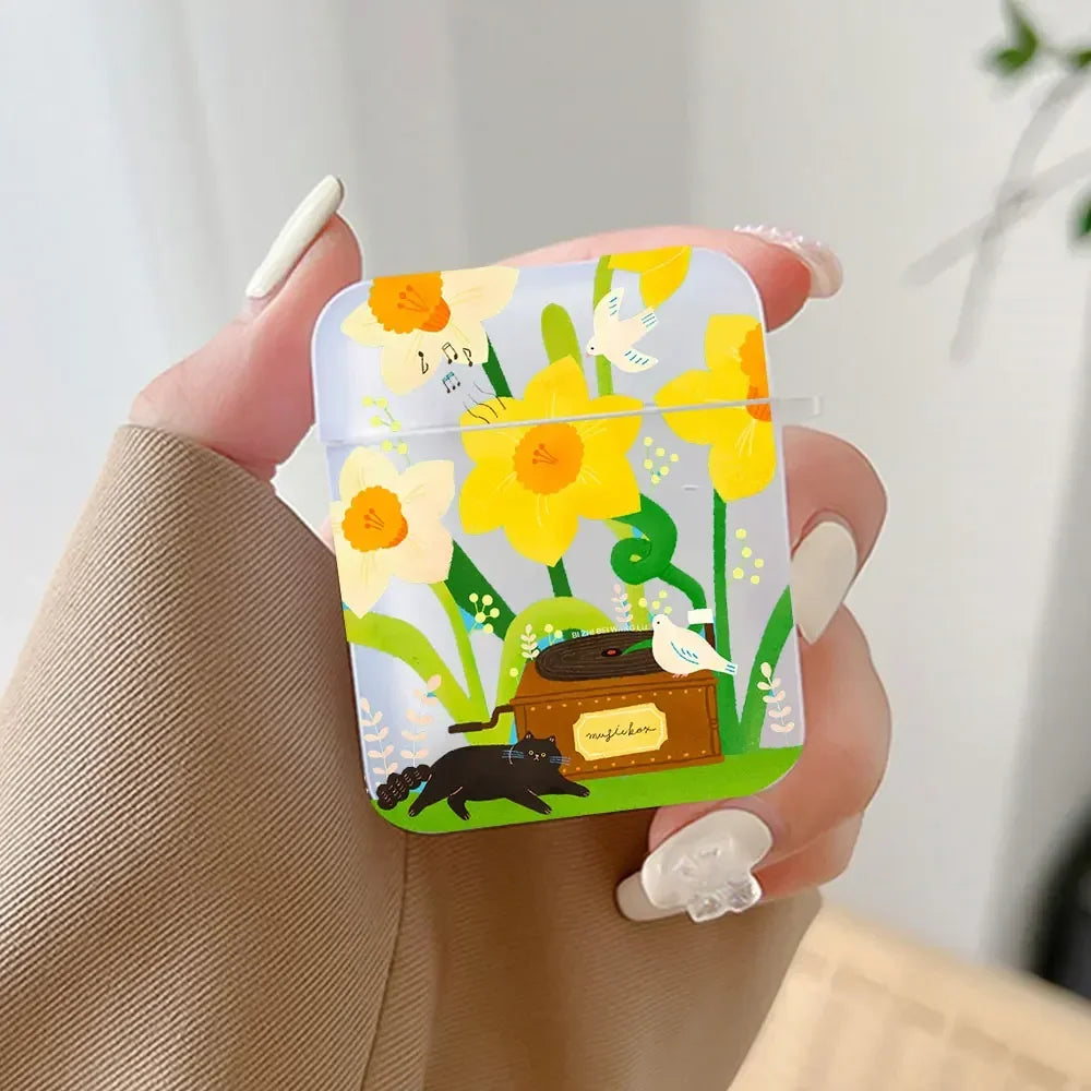 Van Gogh Cat AirPods Case – Retro Art Hard Cover All Models AirPods Case Cover PLUSH -4 for Airpods Pro 2nd